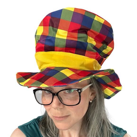 HauntLook Creepy Clown Halloween Costume Red Blue Yellow Unisex Medium New - Picture 4 of 12